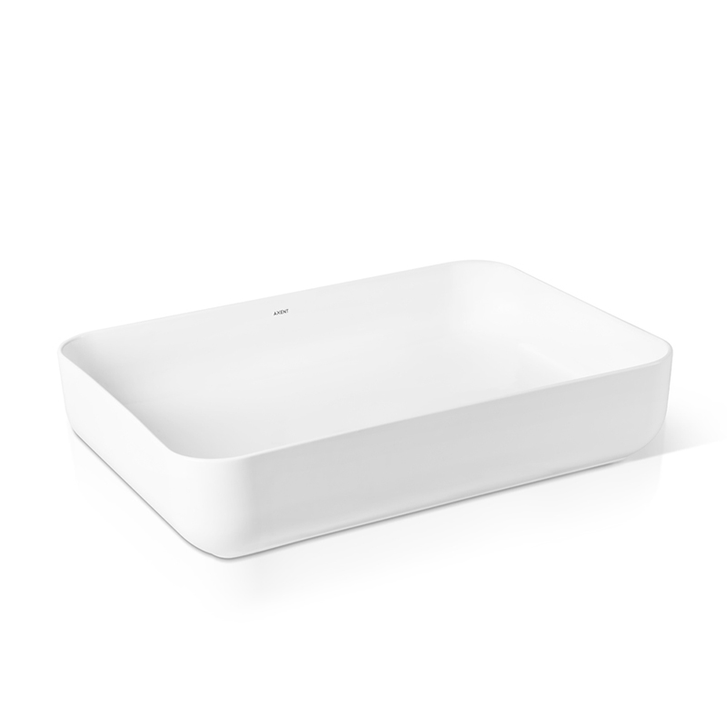 Actually Home AXENT ENS L501-2101-M1 Reiss Rectangular Square Basin On the Table Art Bowl Basin