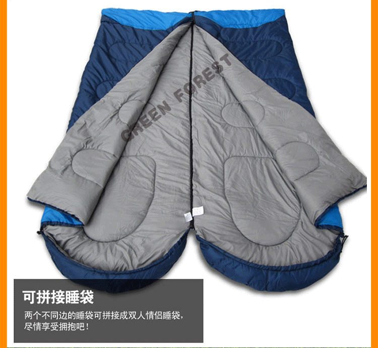 Túi ngủ ngoài trời cotton cắm trại văn phòng nghỉ trưa ăn ngủ túi du lịch cặp vợ chồng túi ngủ lều ngủ túi ánh sáng màu xanh lá cây túi ngủ rừng - Túi ngủ túi ngủ cho bé mùa hè