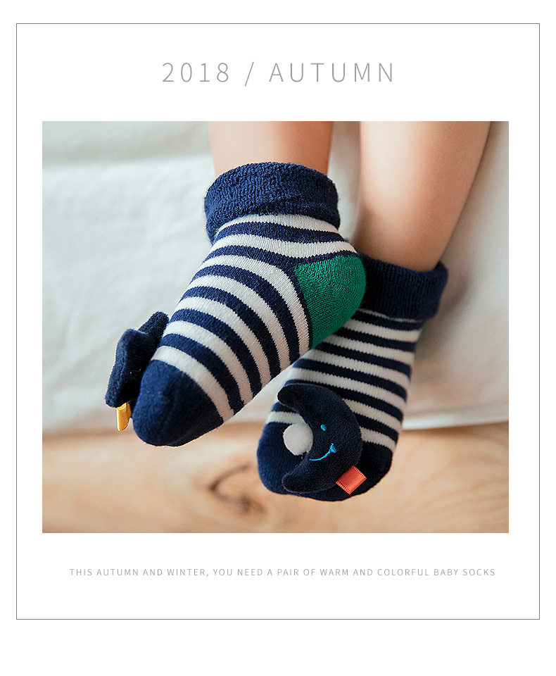 Vớ trẻ em mùa thu và cotton mùa đông 0-3-6-12 tháng vớ trẻ sơ sinh AB vớ vớ dày ấm cho bé tất cho bé giá tốt