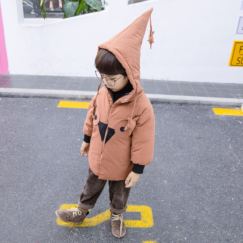 Boys' cotton-padded coat 2020 new Korean version children's winter coat middle and small girls' baby winter coat thickened