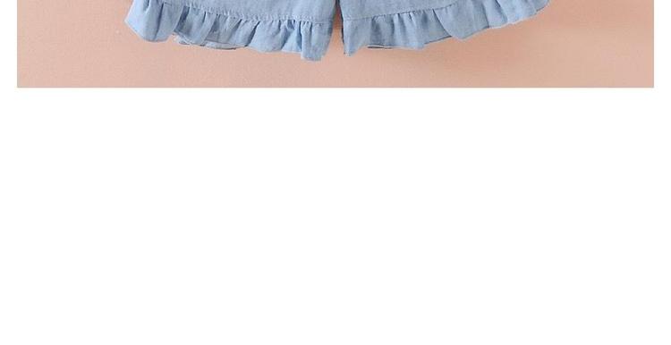 Mùa hè 2018 quần áo trẻ em mới cho bé gái set đồ yếm trẻ em cộng với quần short hai bộ thủy triều quần áo em bé