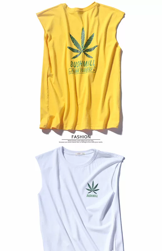 Áo vest thể thao Mỹ không tay giản dị áo thun đi biển thanh niên nam chạm đáy áo thương hiệu vest - Áo vest cotton áo khoác đông nam