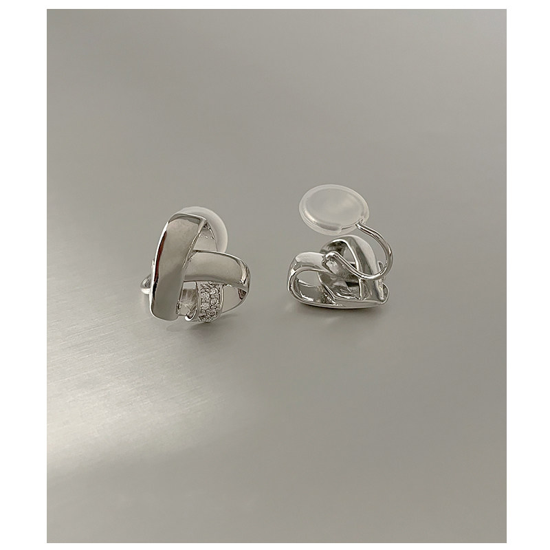 2021 new Japan-South Korea delicate and small loving mosquito incense tray ear clip without earring earrings female anti-pain brief about 100 hitch 