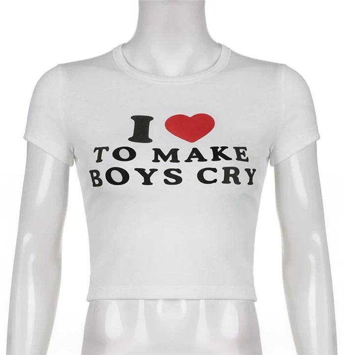 Европейский и американский короткий футболка женский топ crop top tee shirt shirt women