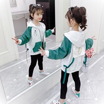 Girls coat foreign spring clothing childrens clothing 2021 New Net Red Spring and Autumn girls in coat children Korean jacket
