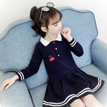 Girl dress spring and autumn 2021 new little girl long sleeve princess dress Net Red Spring Autumn foreign style skirt tide