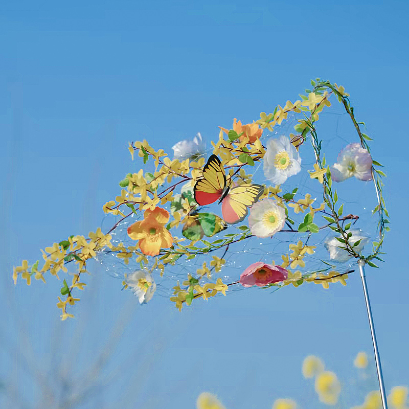 Spring Outdoor Family Activities DIY Dream Catcher Materials for Photography and Ambiance Props Flower Dream Catcher Kit