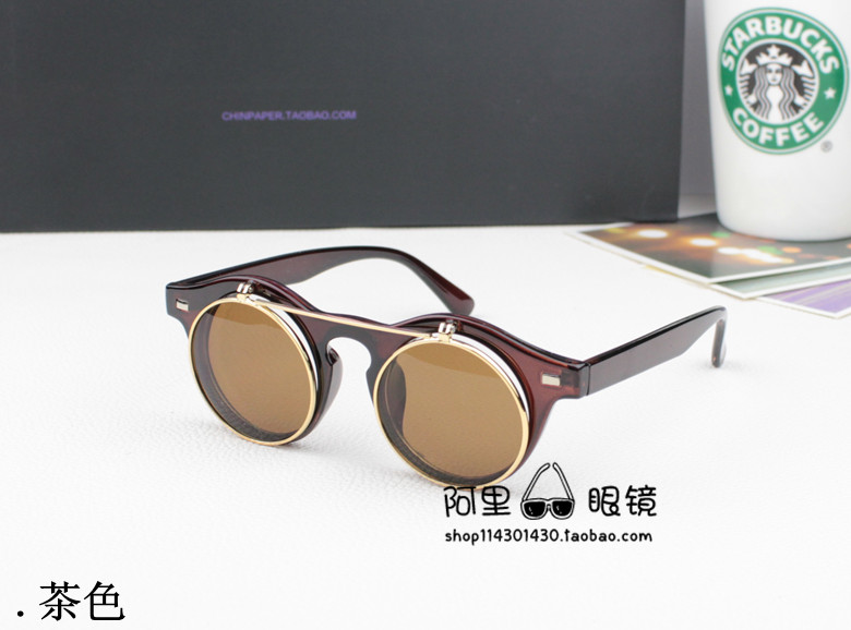Kính râm gọng tròn retro kính đôi nam nữ sử dụng kính râm ngoài kính râm cho nam và nữ kính râm trong kinh bao ve mat khoi anh sang xanh essilor