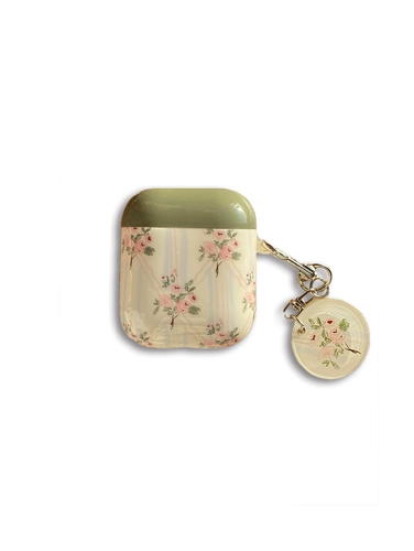Baiyu Mountain Tea Airpods Blossom Blossom Оригинальные наушники Постоянные 1 -е 12 -е поколение Pro Soft Protective Case Green Nompee