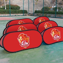 A Screen Exhibition Shelf Folding A board basketball court Barrier Blue Ballpark Bezel Site Display Billboard a wordboard custom