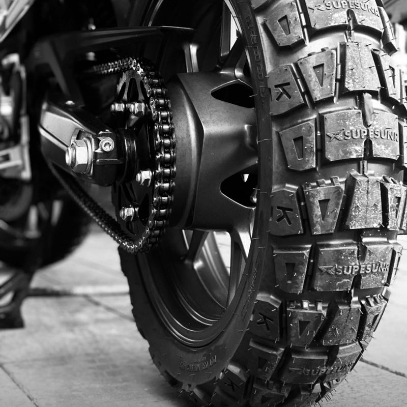 Simpson Ks003 Long-Distance Motorcycle Off-Road Tire, Mud-Resistant All-Terrain Turtle Tread Tire, Retro Tire