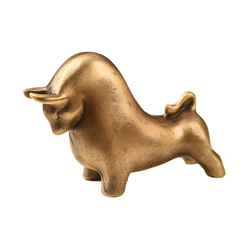 Чистая медная ручка, ручки, пионер пионер пионера Niu Wenfang Desktop Creative Retro Cormeration Wenwan Pinja Town Paper Paper Pap