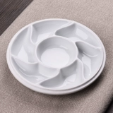 Сине-белая керамическая большая пигментированная палитра, кисть для письма