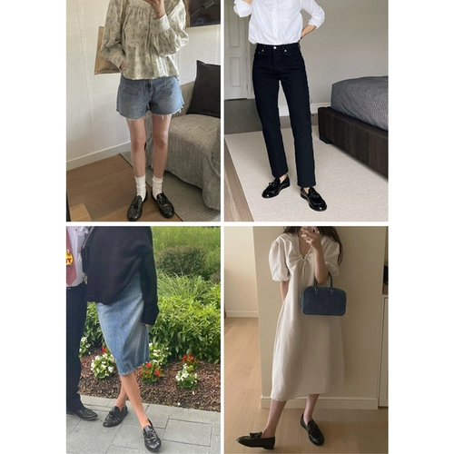 Черные лоферы, универсальные туфли на плоской подошве в английском стиле, из натуральной кожи, коллекция весна 2024 года