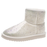 Открытый холодный устойчивый мех интегрированные сливовые бриллианты Snow Boots 2024 Новая зимняя модная водонепроницаем