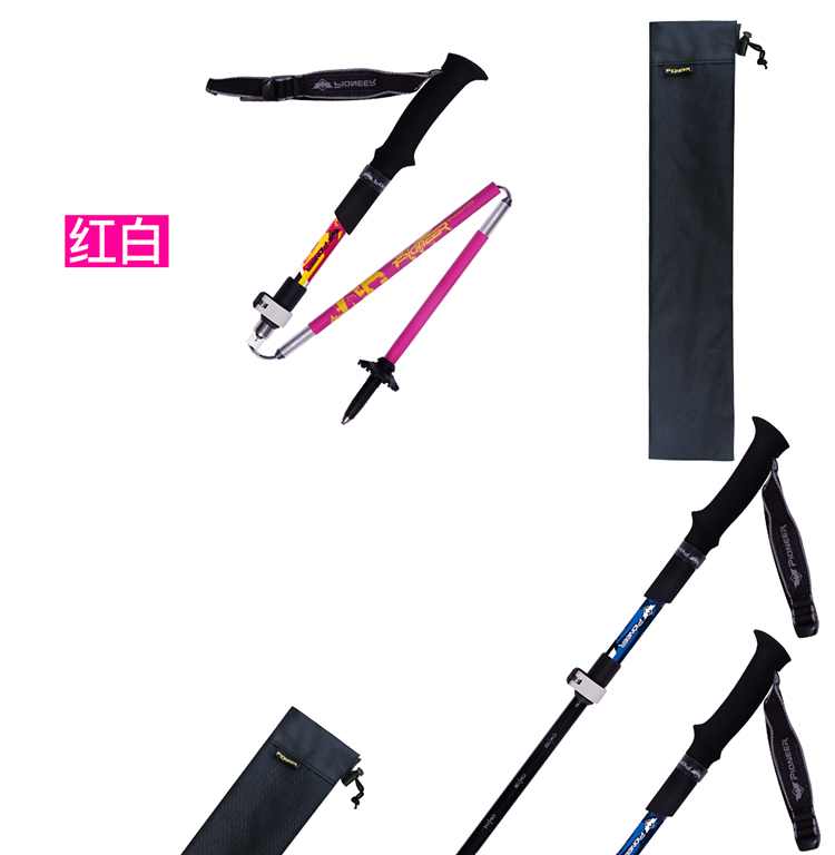 Giải phóng mặt bằng Trailblazers trekking cực carbon đi bộ ngoài trời gậy siêu nhẹ leo gậy gấp gậy đi bộ cung cấp đi bộ - Gậy / gậy gậy leo núi đa năng