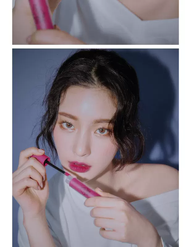 [Spot] Hàn Quốc 3CE mờ mờ không dính cốc lâu trôi môi son bóng thời trang nho tím tím đỏ - Son bóng / Liquid Rouge