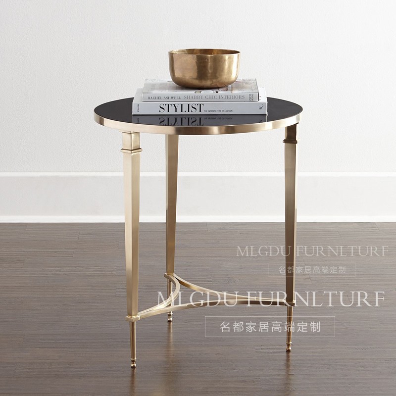 Nordic stainless steel sofa edge a few circles a few brief modern stainless steel small tea table coffee table glass phone a few