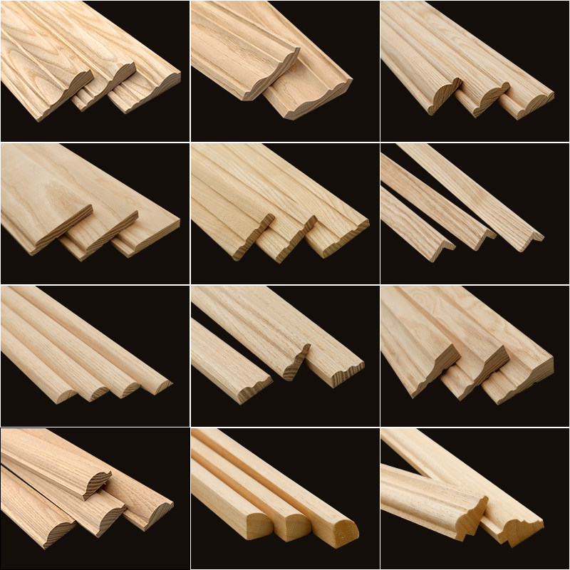European-style solid wood line decoration wood line background wall decoration line door sleeve line any style size customization