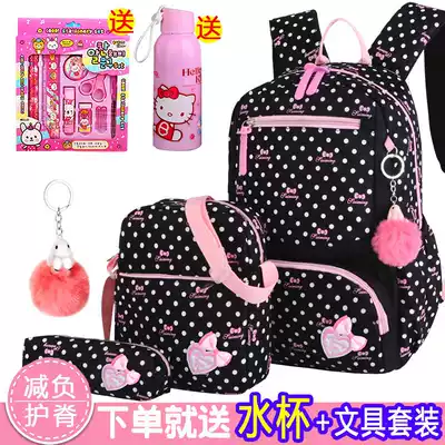 Korean Princess large capacity Primary School schoolbag girl 1-2-3-4 grade campus shoulder backpack girl 6-9 years old