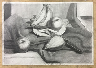 Substitute painting sketch Sketch still life finished 4 open Still life sketch Banana and fruit plate 8 finished