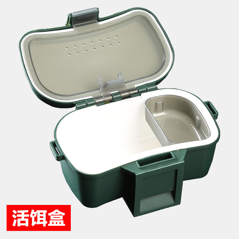 Multi-functional red worm box breathable earthworm box portable insulation live bait box moisturizing breathable silkworm box double-layer thickened