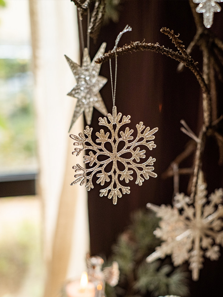 Decoration Snowflake Christmas Tree Pendant Ceiling Display Window_voghion.com