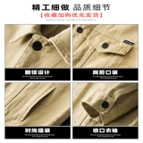 Осенняя хлопковая джинсовая куртка для отдыха, оверсайз, большой размер