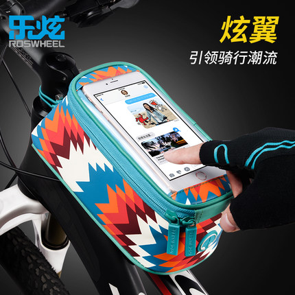 ROSWHEEL MOUNTAIN BIKE Climbing Bike Front Bag Touch phone Pack upper tube bungler bag Saddle Pack Outfit