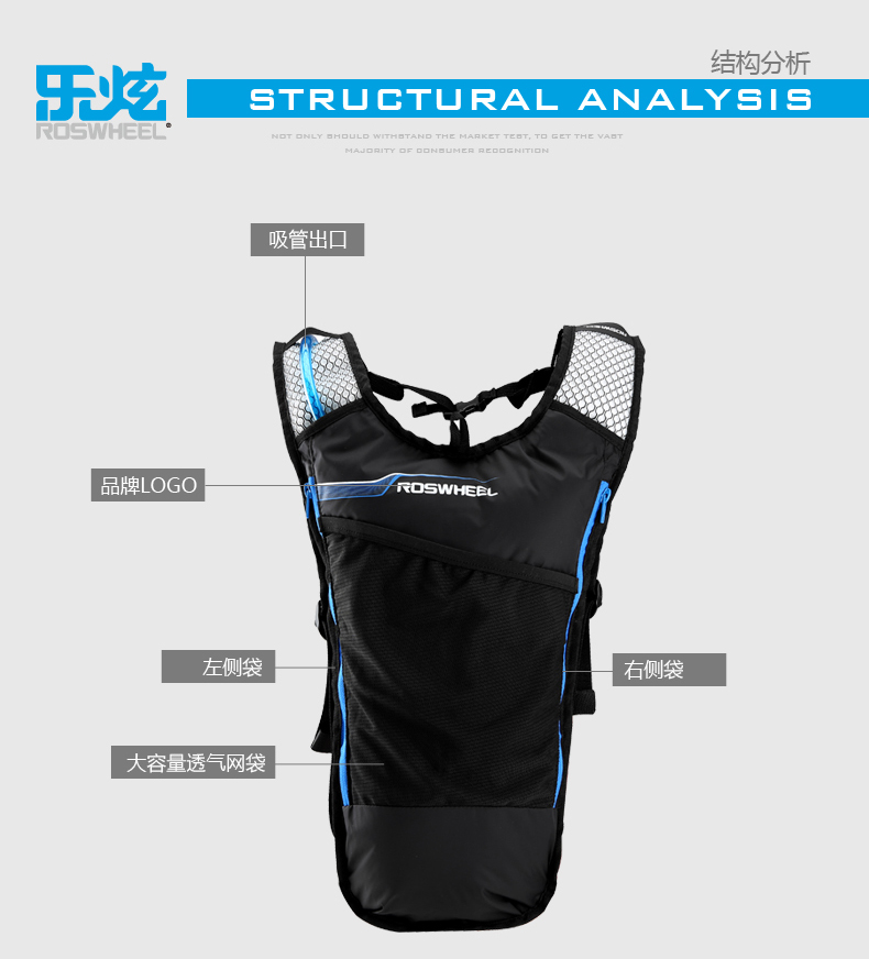 Sacoche pour vélo mixte ROSWHEEL - Ref 2220057 Image 21