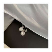 (W Dear) sparkling light and luxurious Zircon ears clip woman without earbugeless Mosquito-Repellent Incense Tray Ear