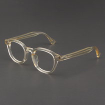 MOSCOT LEMTOSH eye frames mens transparent yellow thick frame plates retro eyes American Near-lens holder women