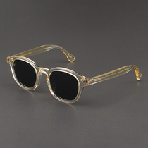 MOSCOT LEMTOSH SUNGLASSES MENS PLATE RETRO-CLEAR YELLOW GLASSES FRAME POLARIZED GREY SUNGLASSES FEMALE TIDE