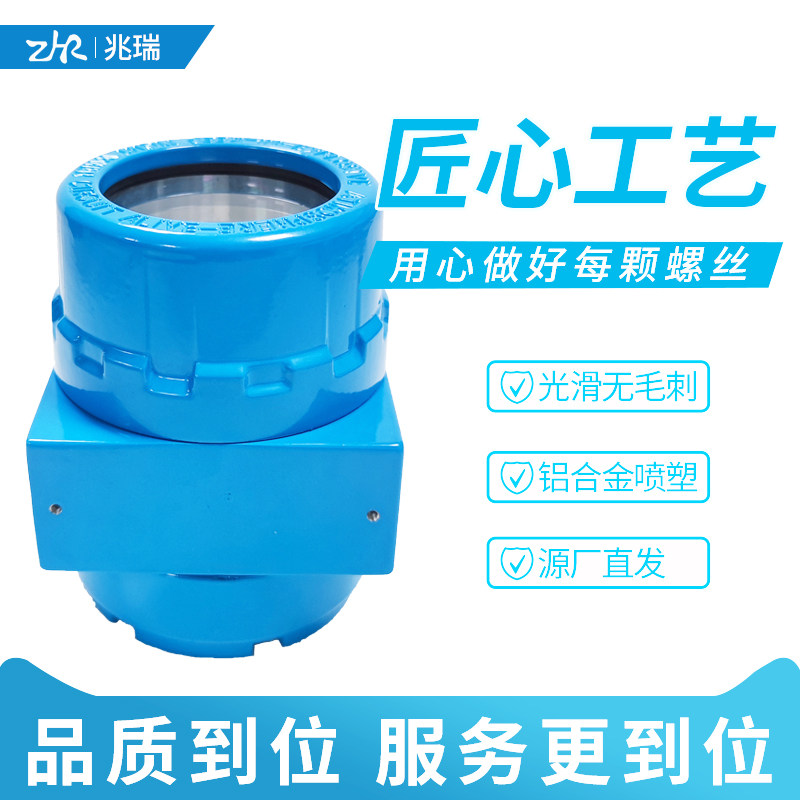 新款兆瑞仪表安装工程涡轮流量计压力壳体外壳变送器铝壳 ZR-10A