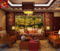 Hand-painted paint picture screen classical decoration Northern Song Bianliang Fanhua picture