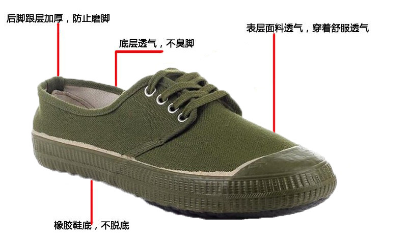 Boots militaires en toile - Ref 1399570 Image 4