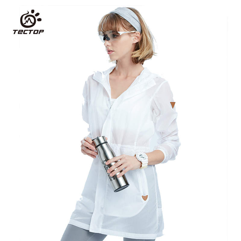TECTOP exploration women's skin windbreaker ultra-thin sun protection clothing breathable anti-UV sports outdoor windbreaker 81118