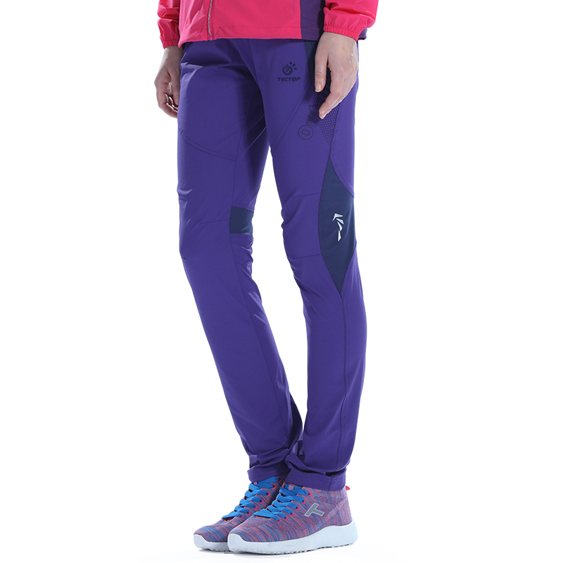 Tantuo outdoor stretch dry pants women sports breathable hiking pants women contrast fast dry pants 7288