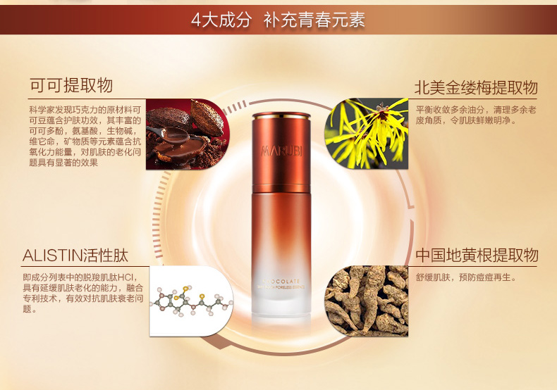 Marumi Chocolate Youth Silky Shrinking Pore Essence 35ml Serum dưỡng ẩm mặt chính hãng tinh chat tri mun doctor care