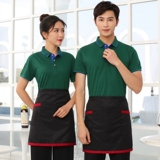 Ресторан ресторан официант рабочая одежда короткая -отель отель Catering Hotpot Hotel Fast Food Milk Tea The Workstor T -Fore Summer Clothing