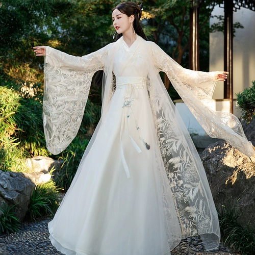 Новинка 2025 года, женский костюм феи династии Хань, подлинный оригинальный китайский костюм для танцев Guzheng, весенний костюм