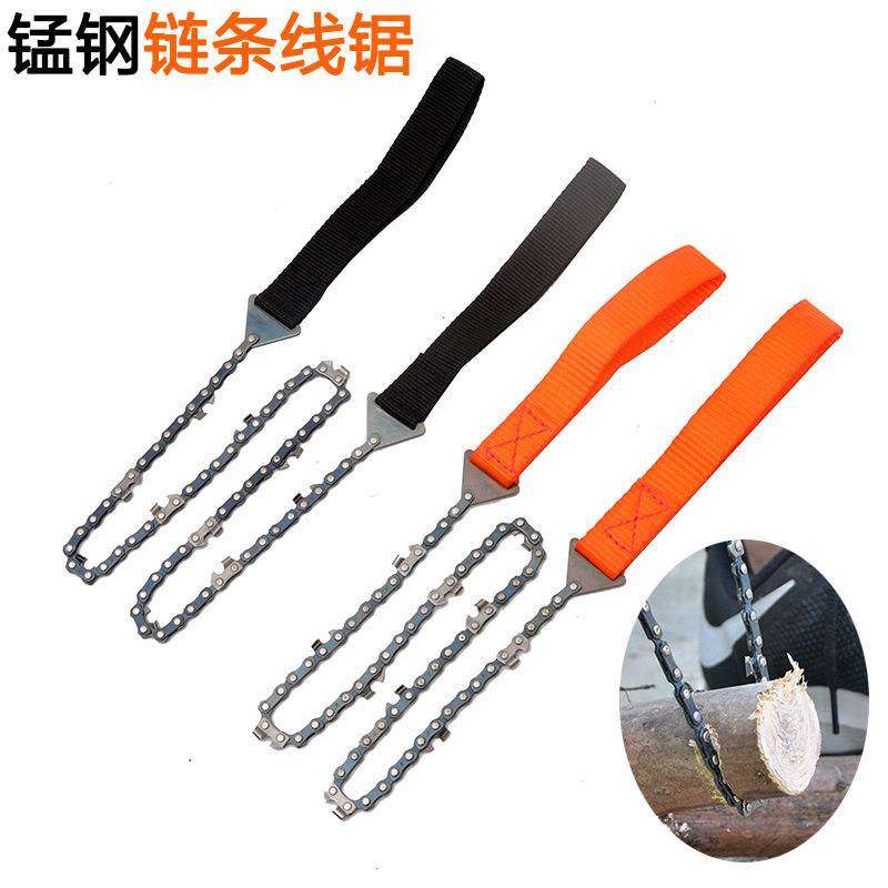 Outdoor Portable Pull Wire Saw Field Lifesaving Tool Manganese Steel Chain Saw Multifunction Saw Wood Chain Logging Saw-Taobao