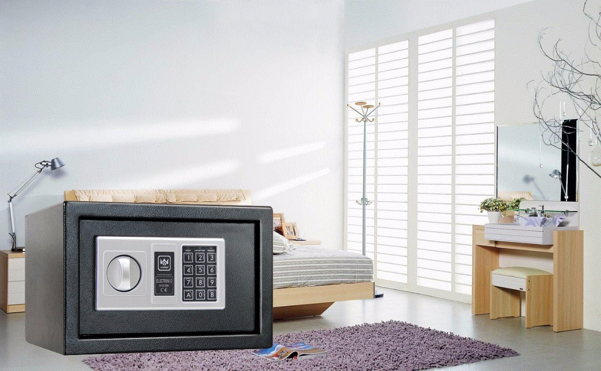 Tất cả thép Wantai 20EDA hộ gia đình bằng thép treo tường mini an toàn văn phòng khóa mật khẩu điện tử nhỏ an toàn - Két an toàn