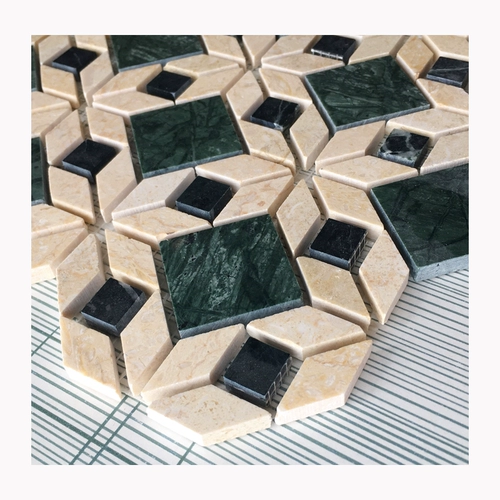 Мраморная изогнутая ретро мозаика на стену, популярно в интернете