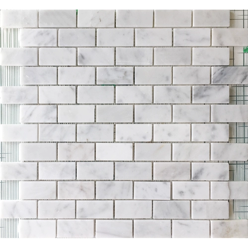 Белый культурный камень, мозаика, наклейки на стену, балконный мрамор, Каррара, белая I-образная орфография, ванная комната, туалет, художественная плитка