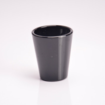 12 European Mouthpieces Wine Glasses Thickened Mini small original glass Pure Black Supplies Home Handmade