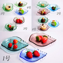 10 Recommended only Personality Glass Fish Dish Dining Front Snack KTV Dining Hall Snacks Towel Creative Dip Special Cabinet