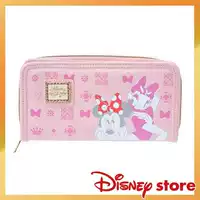 Cửa hàng Disney Nhật Bản Minnie Longxi Long Clip Ví mới Thẻ chủ Thẻ trường hợp Gói tài liệu ví đựng tiền nữ nhỏ gọn