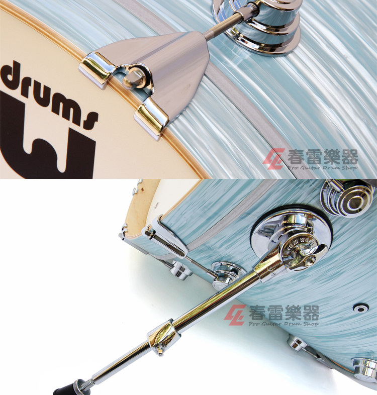Барабанная установка 春雷乐器 dw collectors 收藏家 pale blue oyster 4/5鼓 架子鼓