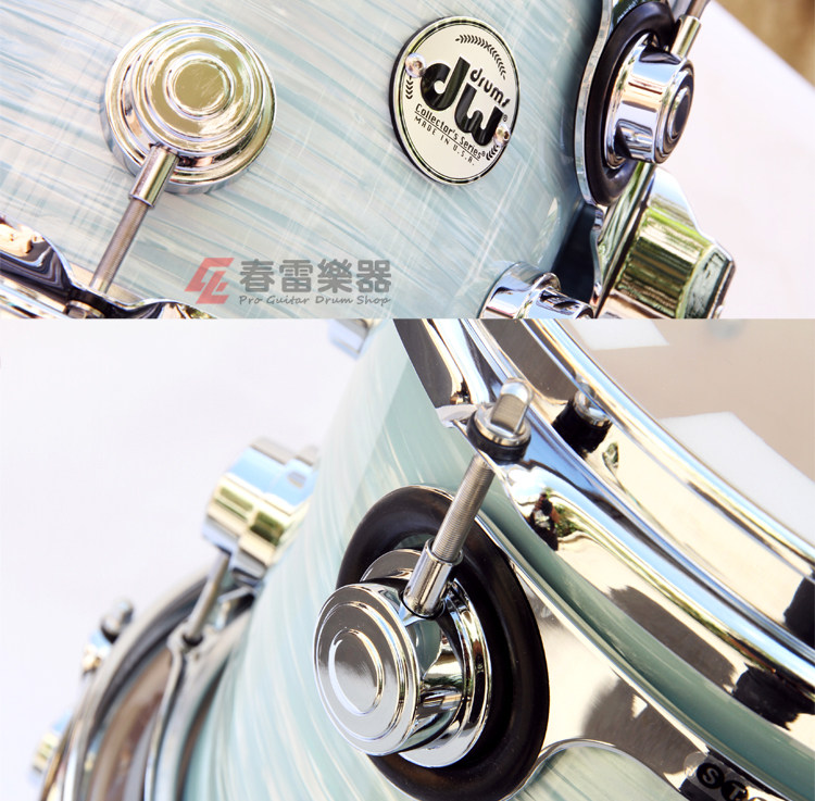Барабанная установка 春雷乐器 dw collectors 收藏家 pale blue oyster 4/5鼓 架子鼓